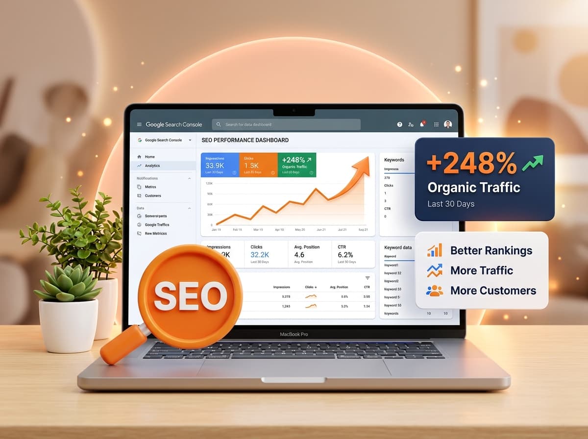 GoNorthShift SEO Services Analytics Dashboard